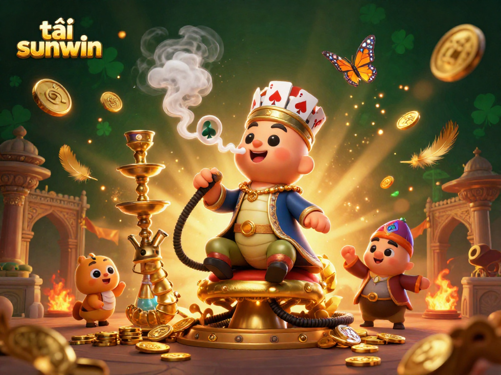 Experience thrilling gameplay with tải sunwin, featuring vibrant characters in a dynamic casino scene.