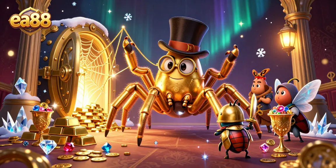 Engage with EA88's vibrant casino world featuring golden treasures, knightly adventures, and whimsical charm.