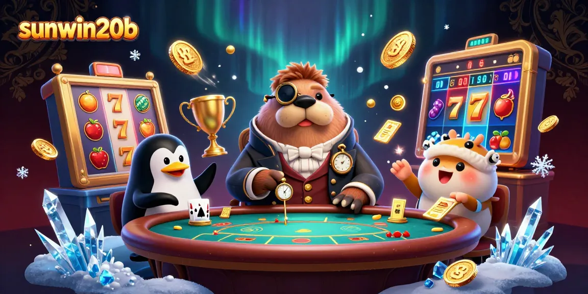 Experience thrilling slot gameplay with sunwin20b's engaging casino characters in an enriched underwater scene.